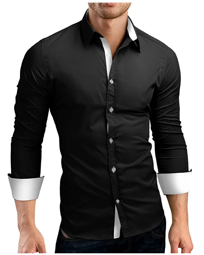 

Men's Large Long Sleeve Shirt Mens Fashion Clothing Trends Mens Button Up Shirt Hot New
