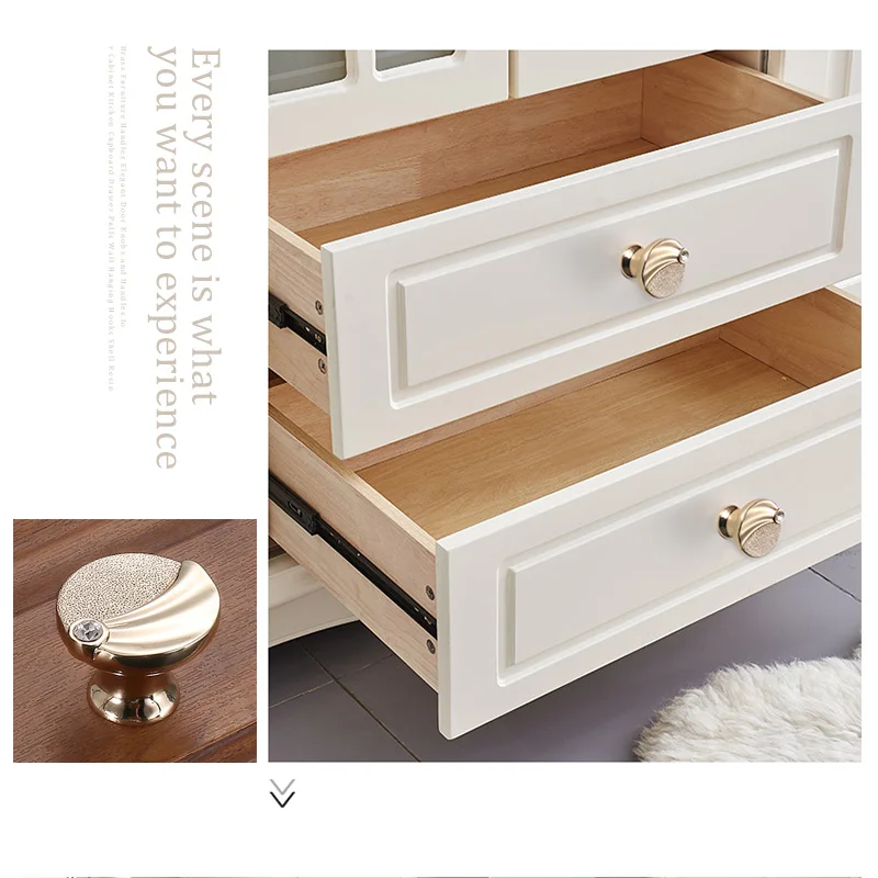 Золотые ручки для мебели черные шикарные кухонных шкафов и дверей европейские