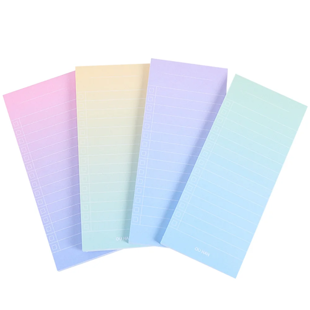 

8pcs Creative Gradient Color Schedule Sticker Memo Sticker Practical Convenient Sticker for Home Office School (Random Color)