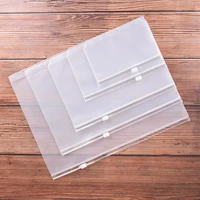 1pc a4 a5 a6 a7 b5 file holders standard 6 holes transparent pvc loose leaf pouch with self styled zipper filing product binder