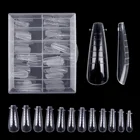 Форма для наращивания ногтей, двойная прозрачная, 12060 шт.