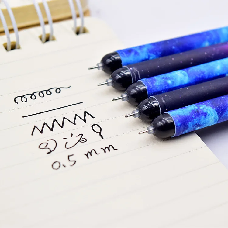 36 шт./лот светящаяся гелевая ручка с 12 созвездиями милая 0 5 мм черными чернилами