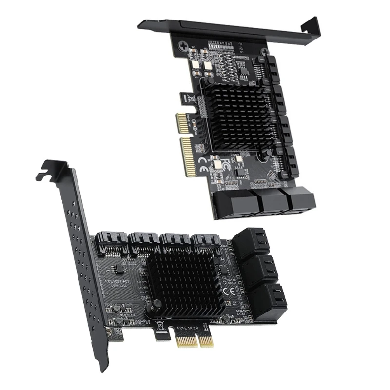 

Адаптер SATA PCIE 10 портов SATA 3,0 к PCI Express x1 x4 Плата расширения SATA3.0 PCI-e SATA преобразователь 6 Гбит/с