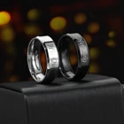 Парные кольца из нержавеющей стали шириной 6 мм для мужчин и женщин, кольца с надписью ее король и его королева, романтический Свадебный Подарок на годовщину
