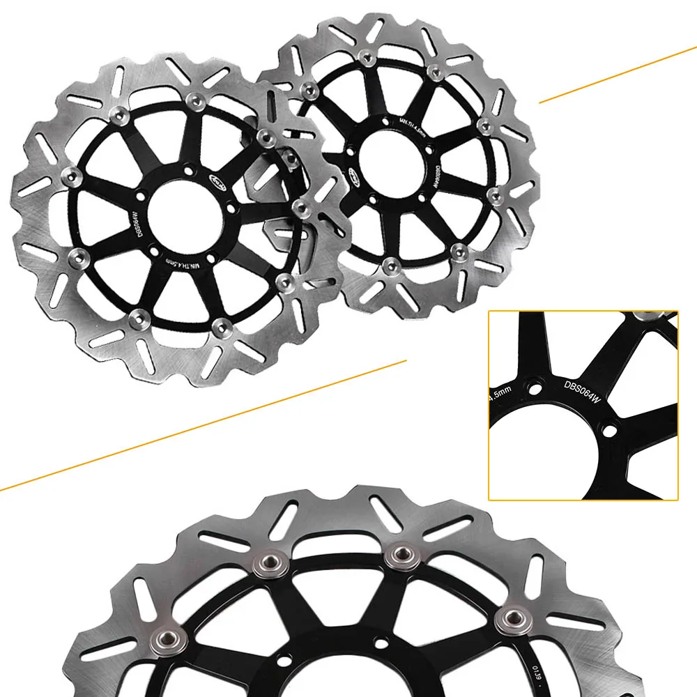 Для Ducati 749 Dark R S 848 998 Monster S4R Testastretta Tricolore 999 Biposto Xerox Роторы переднего тормозного