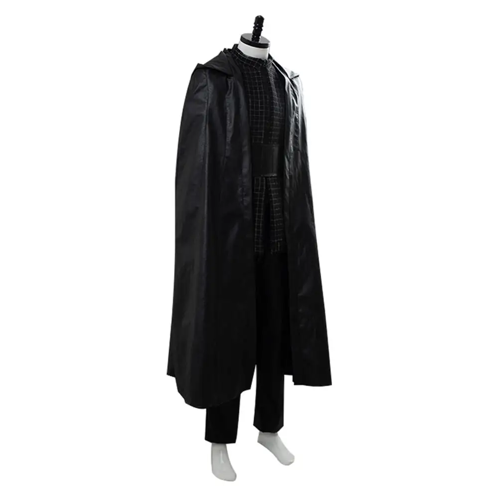 Новая версия войн Косплей Kylo Ren костюм накидка Взрослые женщины мужчины Хэллоуин
