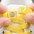 1 пара, шнурки без завязывания, магнитный металлический замок, быстрое ношение на плоской подошве, подходит для всех обуви, ленивые шнурки, аксессуары для обуви