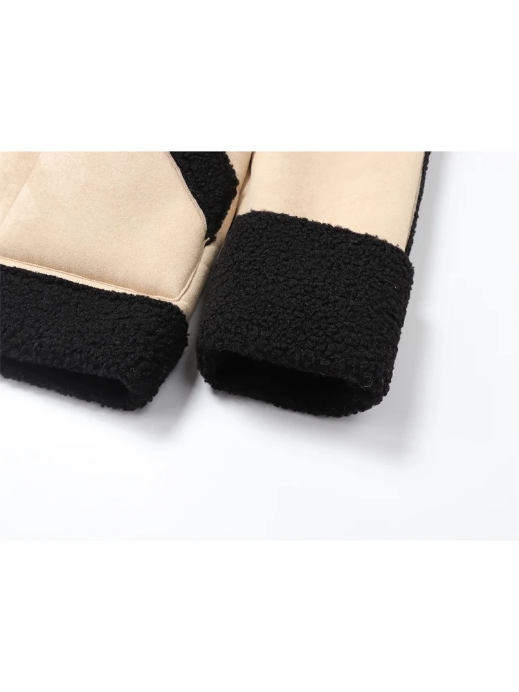 Зимняя женская меховая куртка с поясом на молнии свободная теплая утепленная из