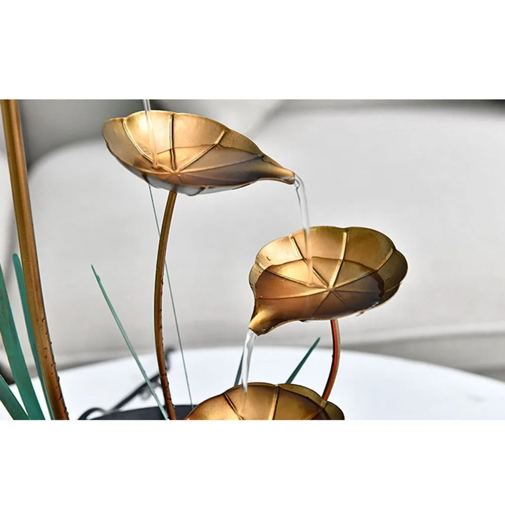 

Indoor Water Fountain Wheel Garden Courtyard Balcony Decoration Waterfall Fountain Fortune Landscaping Waterscape Home Ornaments