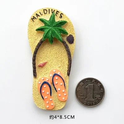 3D стерео мир Туризм пейзаж Сувенир Холодильник Магнитная паста Мальдивы морской