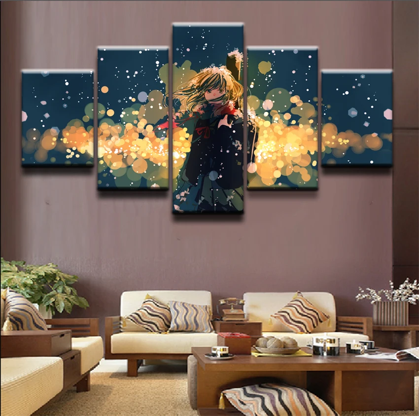 

Your Lie in April Anime Wall Art Canvas Painting HD Print 5 Piece Canvas Wall Art For Living Room Painting Home Decor Picture