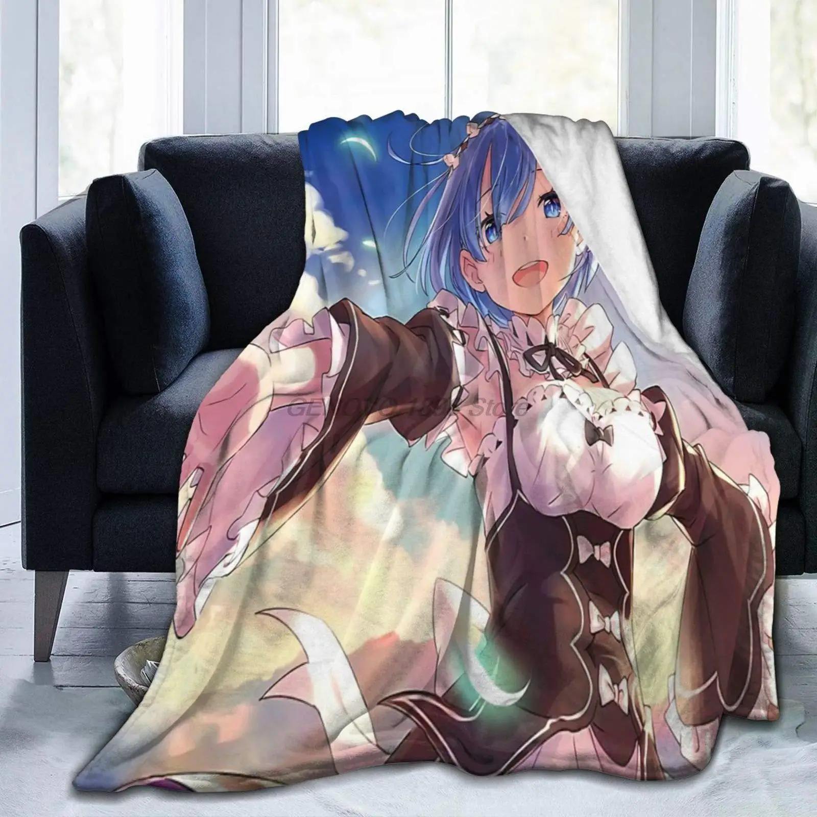 

Re-Zero Bed Blanket for Couch/Living Room/Warm Winter Cozy Plush Throw Blankets for Adults Or Kids 80 X60