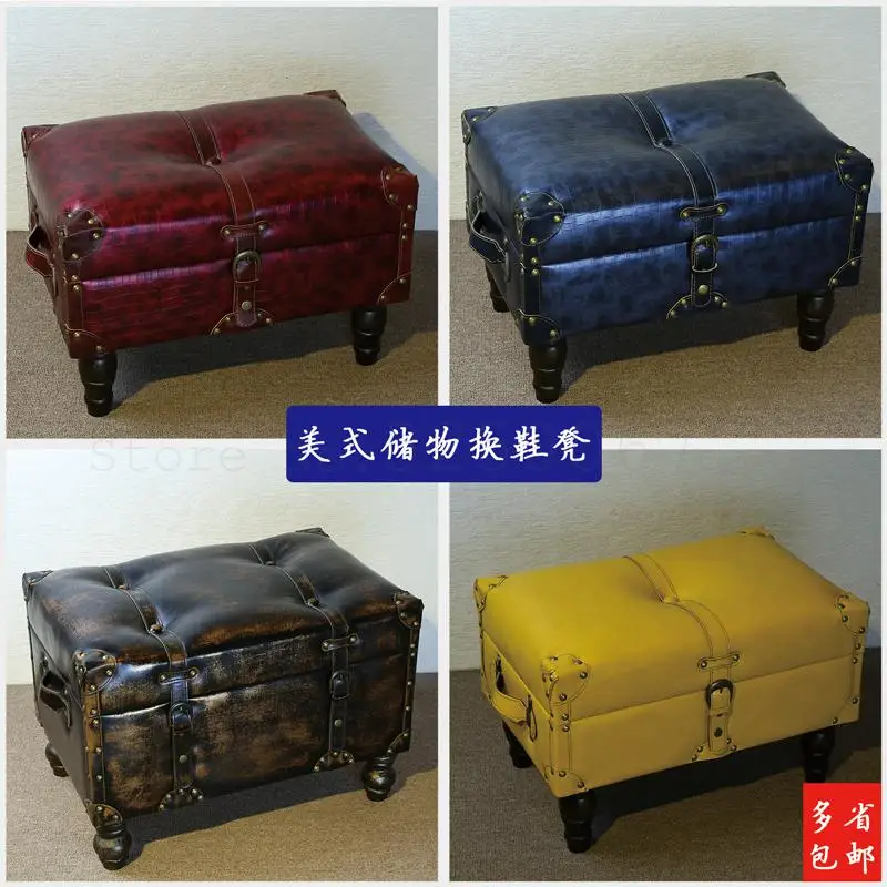 Современный и простой американский стул для хранения обуви обувь скамейка диван