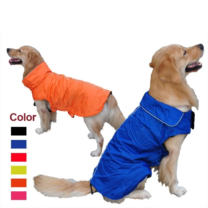 

Waterproof Big Pet Dog Fashion Vest Coat Fleece Lined Raincoat Warm Outdoor Big Dog Vest Dog Clothes