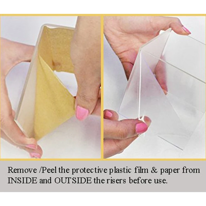 Акриловые Дисплей подступни 3 Размеры ступеньки акриловые подставка анти