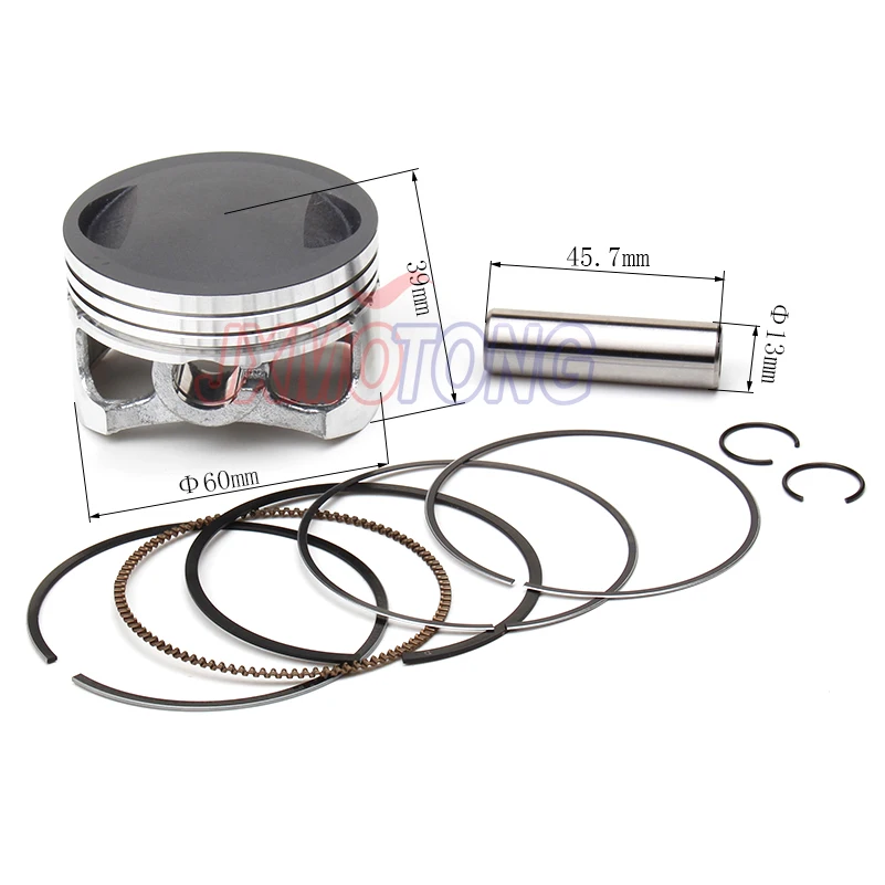 Набор поршневых кольца 60 мм 13 штырьковые подходят для двигателя YinXiang YX150cc 160cc 150cc
