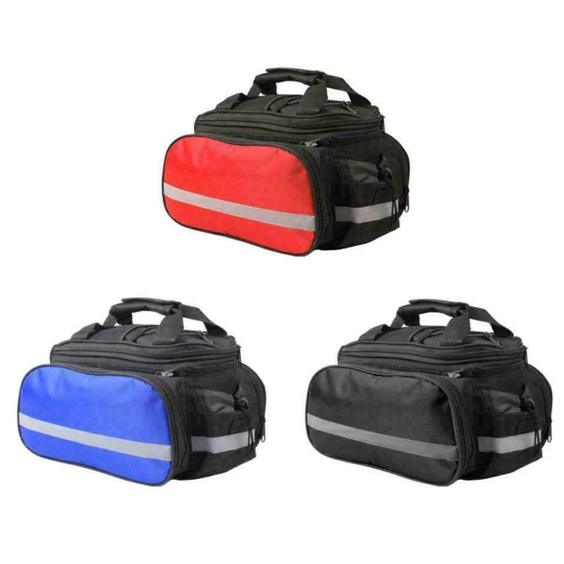 

Bicycle Rack Bag Bike Rear Seat Bag Mountain Road Bike Rack Carrier Trunk Bag Pannier Handbag with Waterprooaf Cover B2C