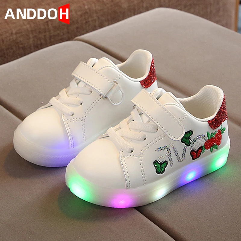 

Size 21-30 Children Glowing Toddler Shoes Girls Boys Running Sneakers with LED Lights Baby Luminous Shoe tenis infantil menino