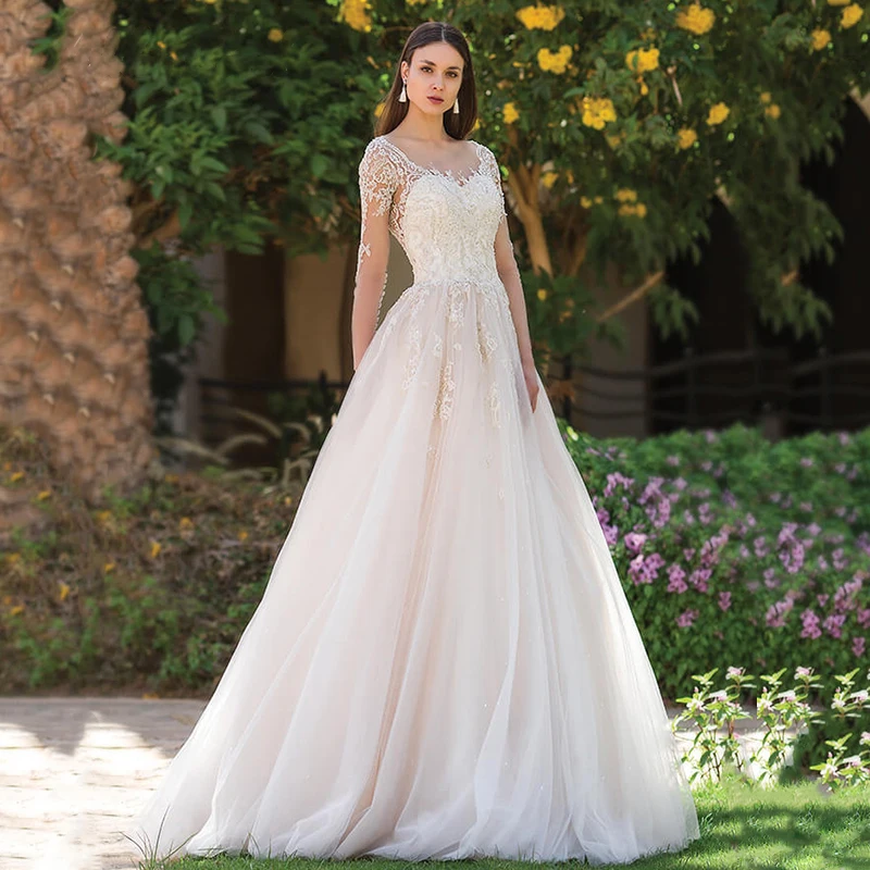 

BAZIIINGAAA Luxury Wedding Dress Silky Organza Applique V-neck Backless Sleeveless Lace Wedding Dress Support Tailor-made