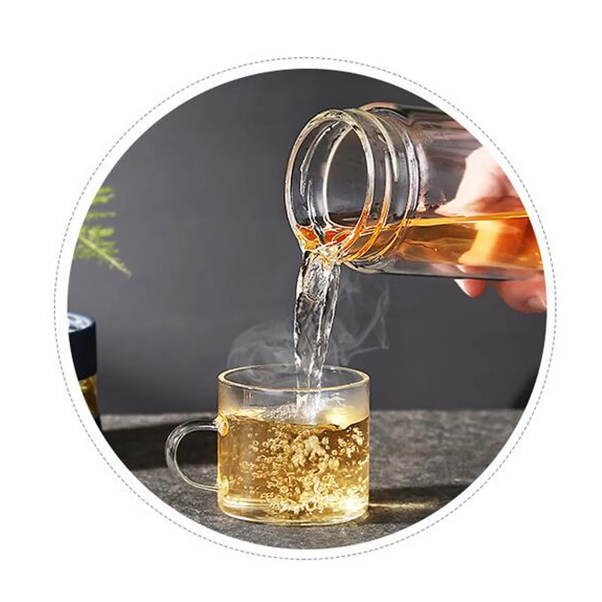 Стеклянная бутылка для воды 300/400 мл термостойкая чашка питьевой дорожная кружка