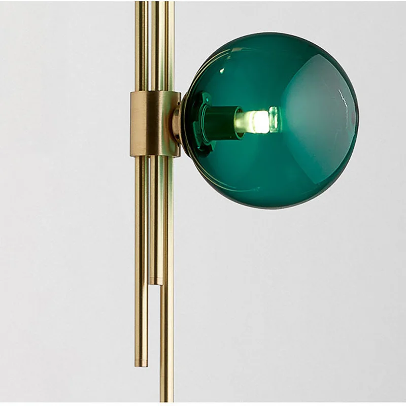 

Creative Personality Bedroom Bedside Study Hotel Bracket Light Nordic Postmodern Light Luxury Glass Ball Living Room Wall Lamp