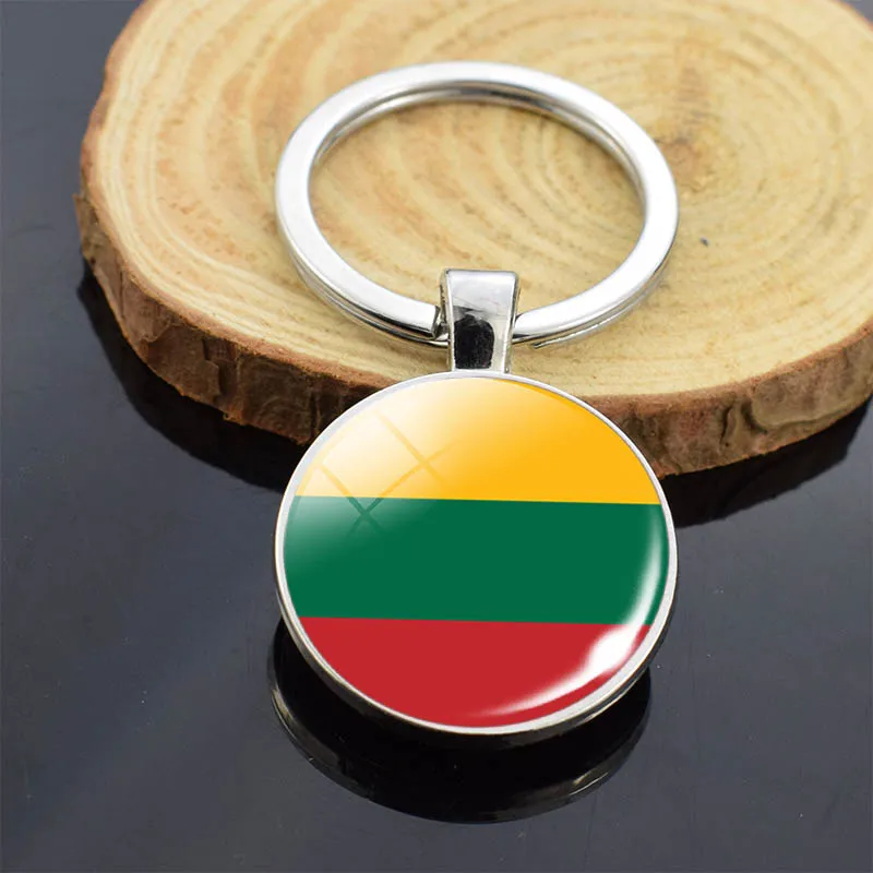 Брелок со стеклянным куполом двухсторонний брелок для ключей в Восточную Европу