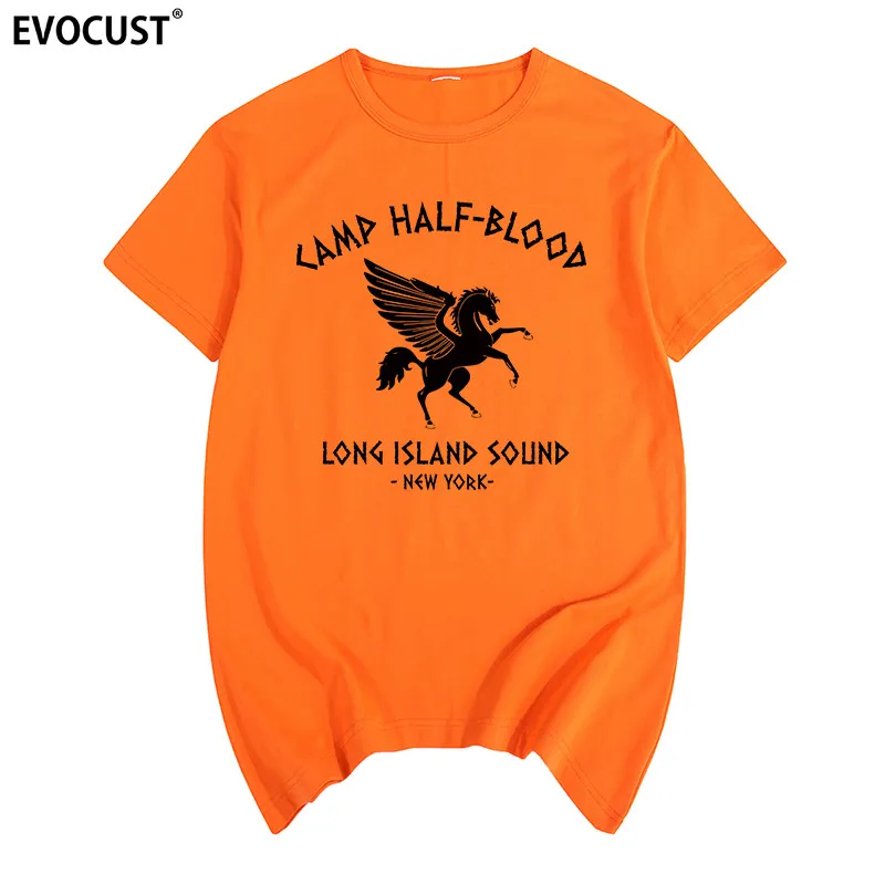 

camp half blood new York Long Island Sound Percy Jackson Summer T-shirt Cotton Men T shirt New women TEE fashion Casual