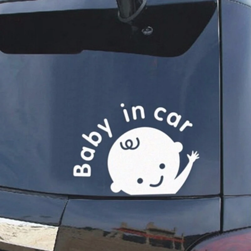 

PVC Funny Car Sticker Cartoon Stickers Reflective Baby In Car Warning Safety Sign Car Sticker Baby on Board Sticker High Quality
