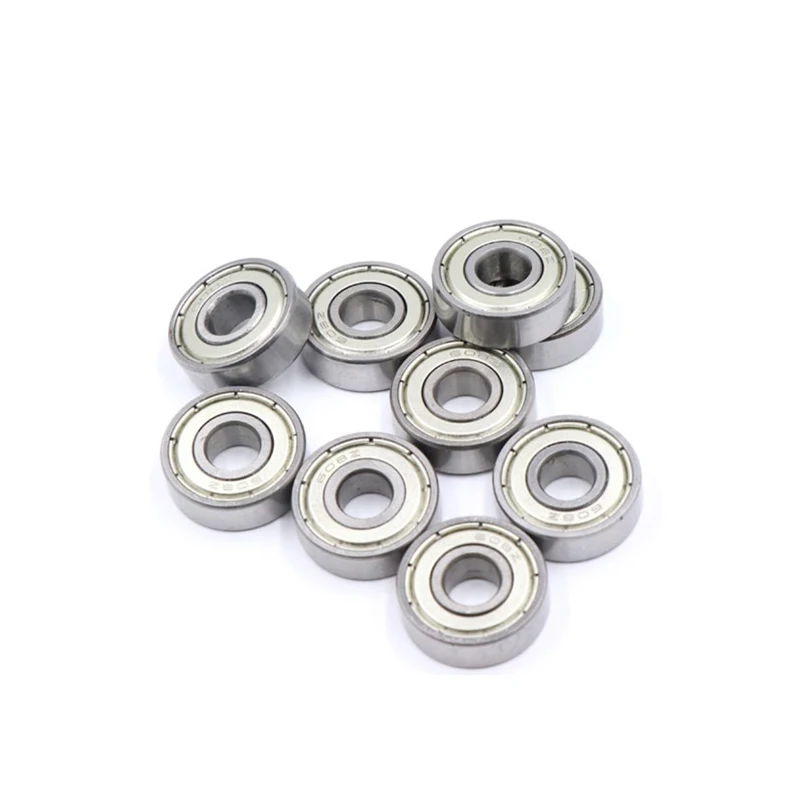 10 шт. 608ZZ миниатюрный шариковый подшипник с двойной защитой из