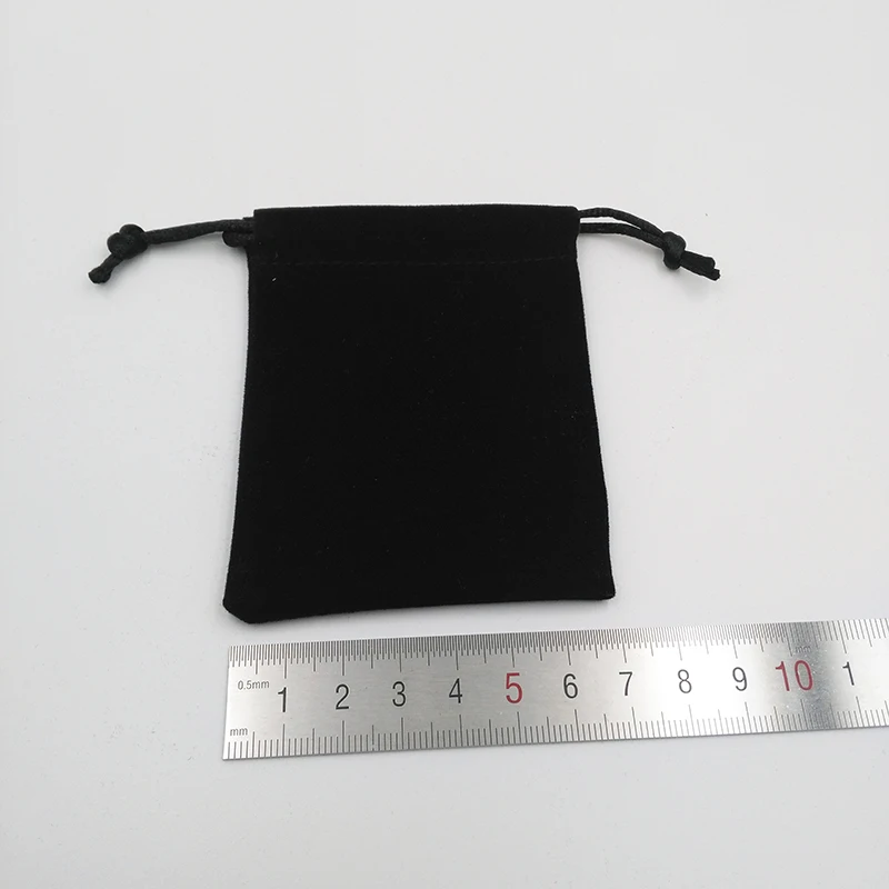 

1 pcs Fashion Brand Jewelry Package Set for Earrings Necklace Paper Black Flannelette bags Gift Display