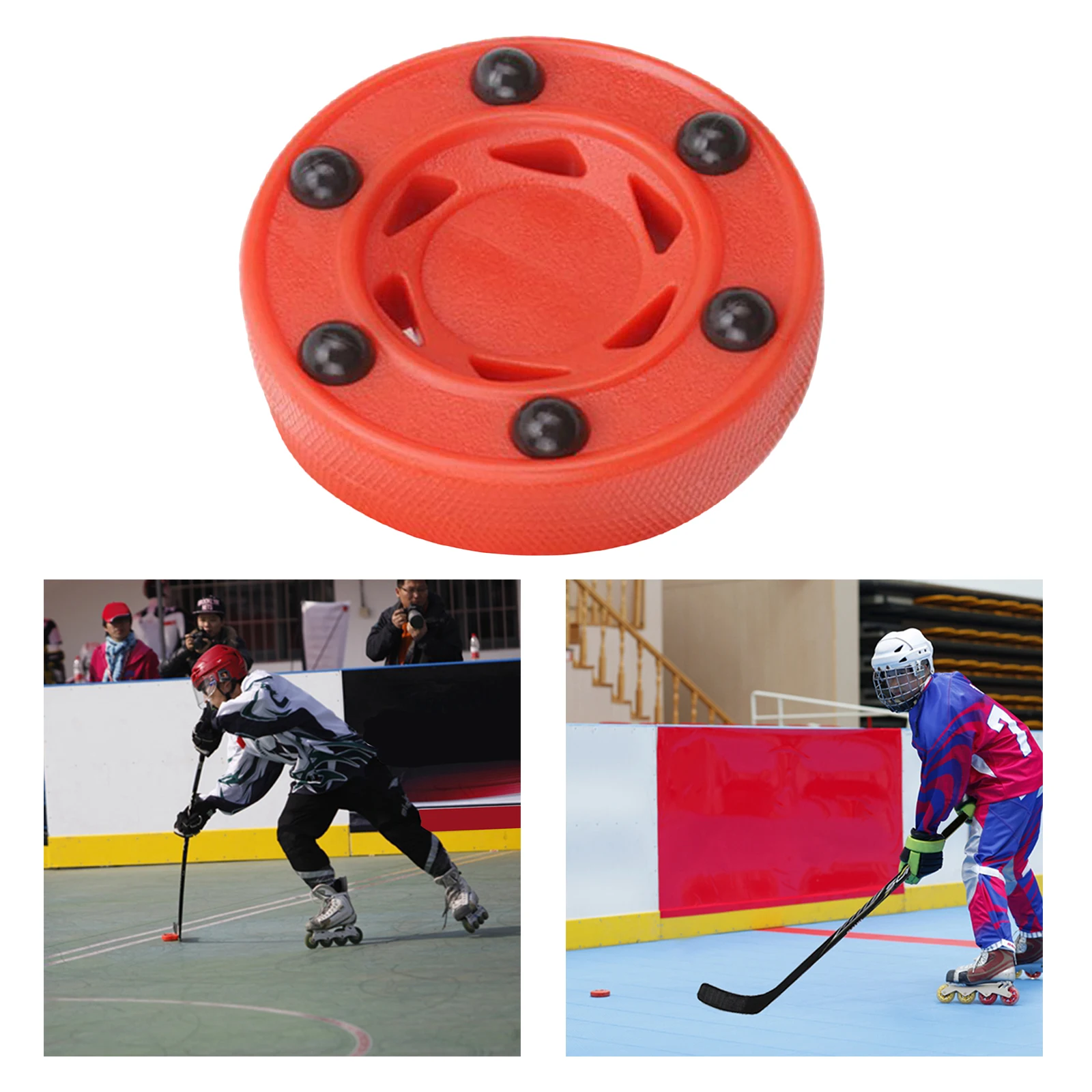 

ABS Nylon Hockey Pucks Indoor Outdoor Soft Training Practice Pucks for Kids