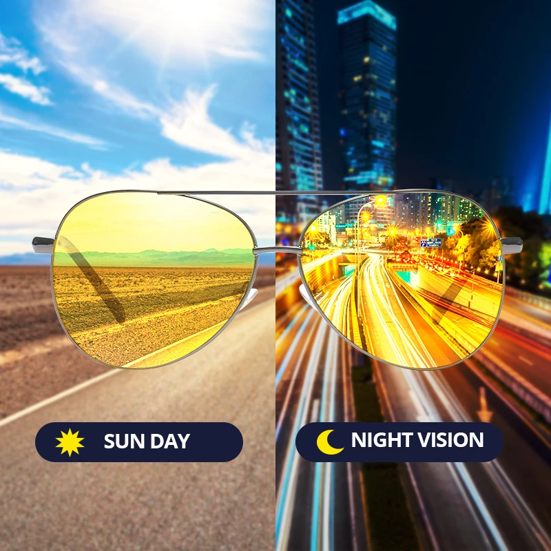 Мужские классические очки ночного видения женские мужские и металлические