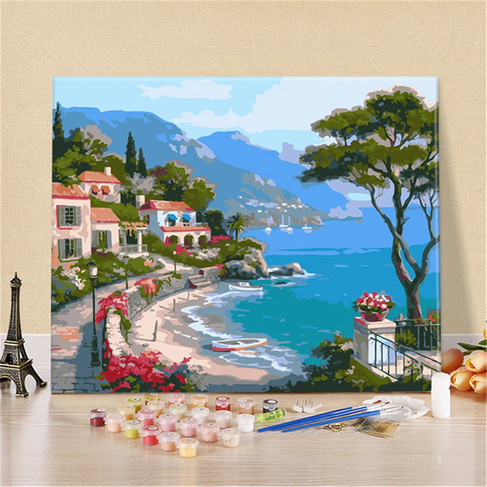 Wonderful Imaginary DIY Painting By Numbers Kits Coloring Unique Gift Home Wall Art Decor 40x50 Artwork | Дом и сад