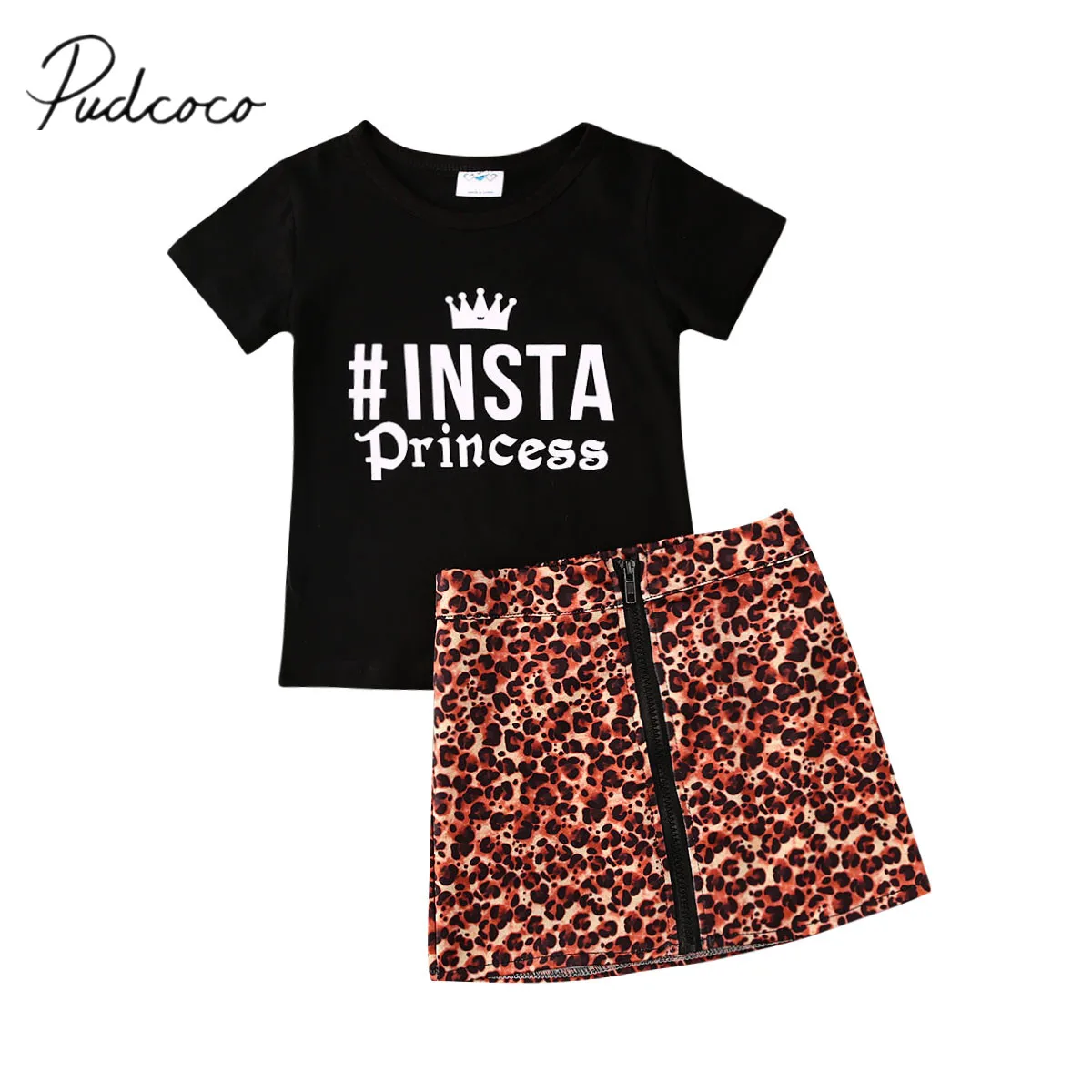 2020 Детская летняя одежда 2 шт. для маленьких девочек топ с коротким рукавом