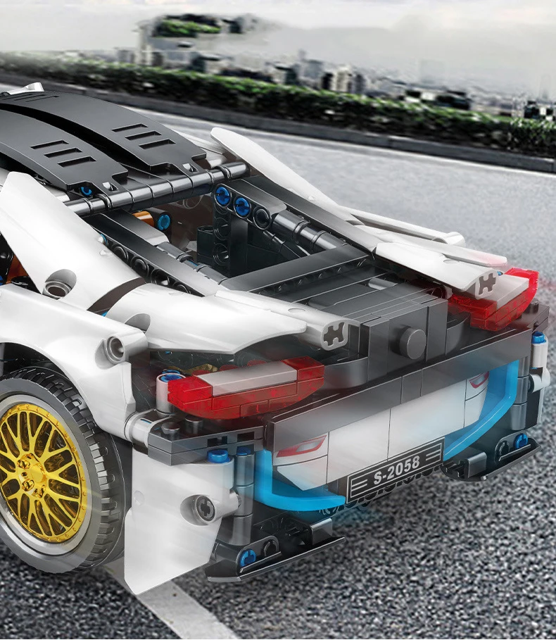 

2020 Newest 1270 pcs BW M i8 car block large size DIY Intelligence Assembled Building Block Technic Toys lego starwars