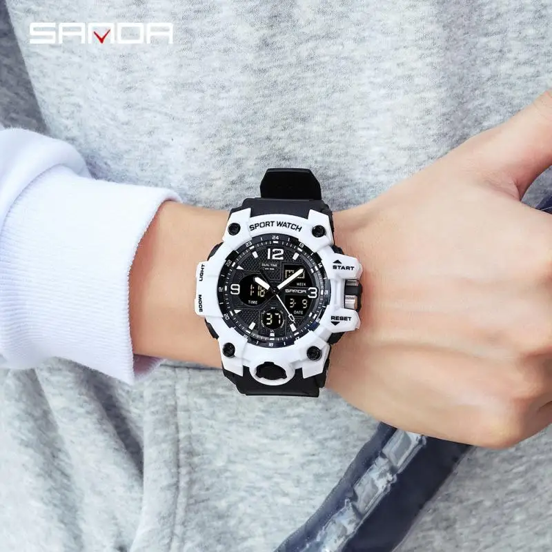 Часы наручные мужские G-Shock спортивные светодиодные цифровые водонепроницаемые