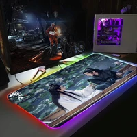 modaozushi mouse gamer pad gaming room accessories carpet keyboard the untamed desk computer mat game backlit anime led rgb mats
