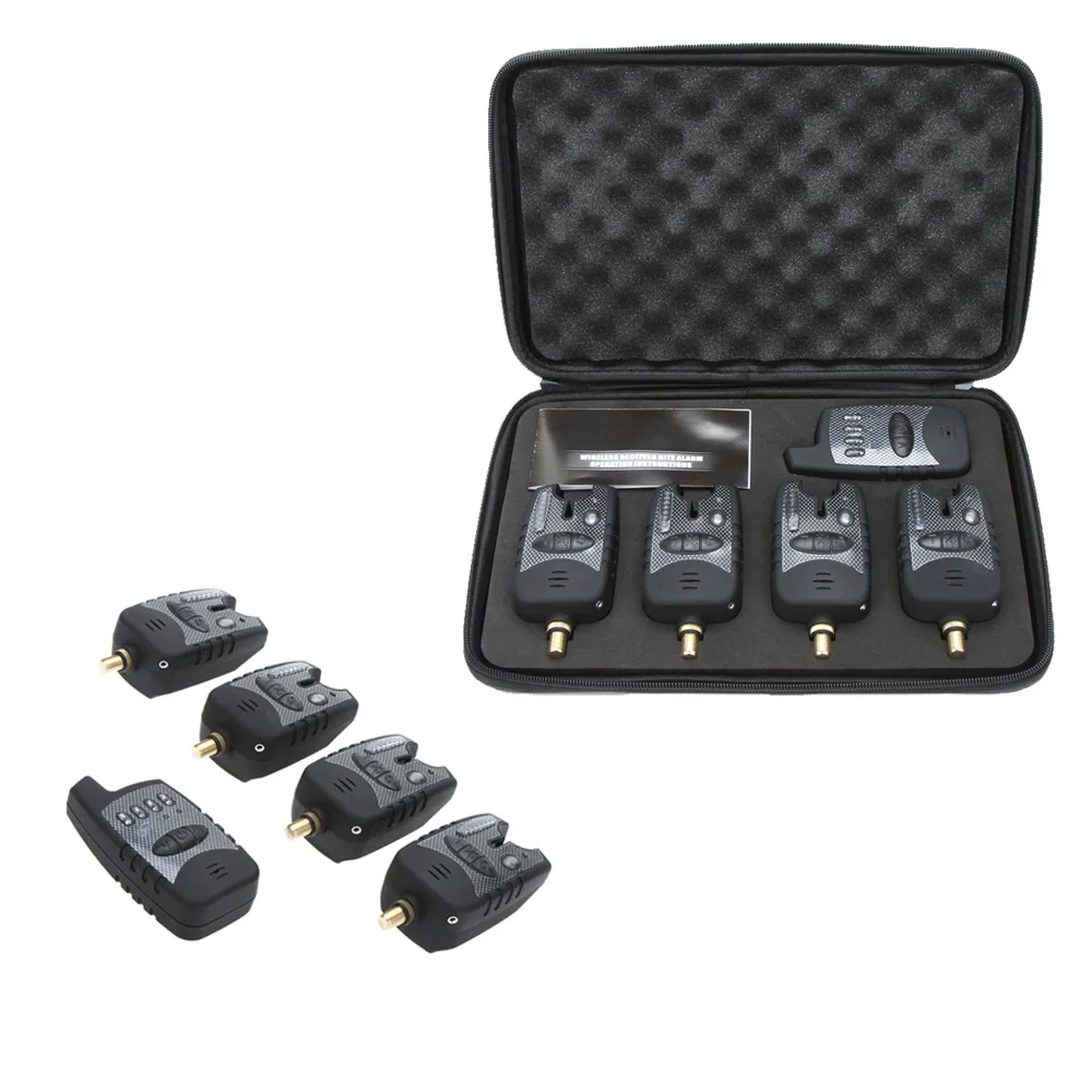 Lixada беспроводной цифровой сигнализатор для рыбалки набор 4 Сигнализация ловли