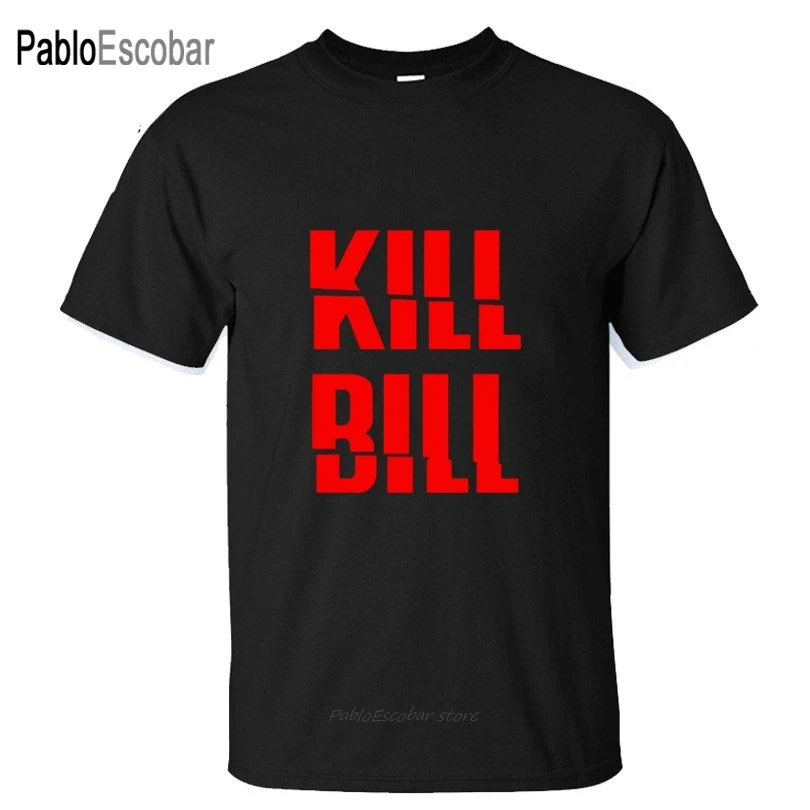 Новая дизайнерская футболка KILL BILL vol.1 Uma Thurman от Quentin Tarantino black Movie T shirt|Мужские
