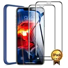 9D стеклянная Защитная пленка для IPhone XR 11 Pro Xs Max Xmax X 10 6 S 7 8 Plus, защитная пленка из закаленного стекла с полным покрытием, 2 упаковки