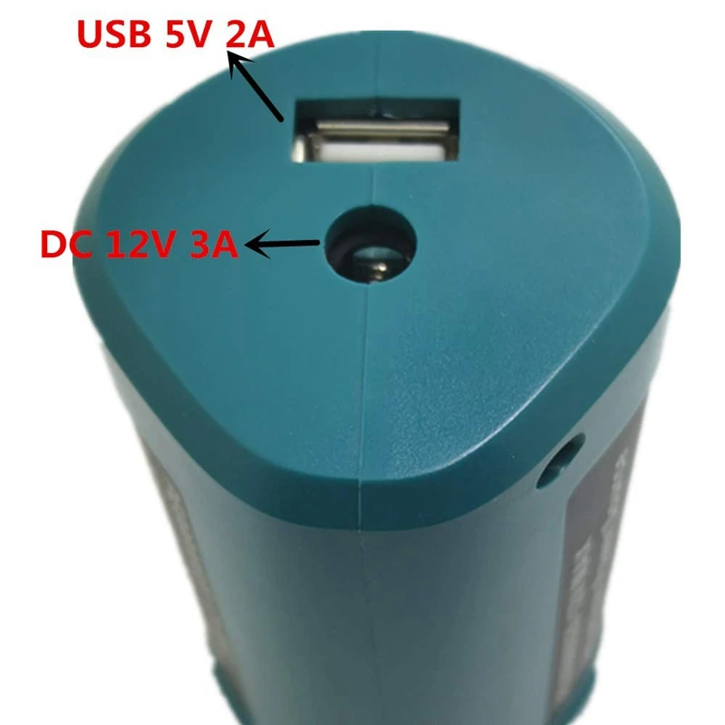 Usb Power Source for Makita Pe00000020 Heated Jackets Charger Adapter Converter 10.8V/12V Lithium-Ion Bl1013 Bl1014 |