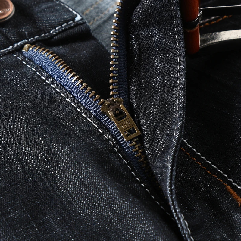 

Men Denim Shorts 2020 Summer New Style Thin Section Elastic Force Slim Fit Short Jeans Male Brand Clothing Black Blue