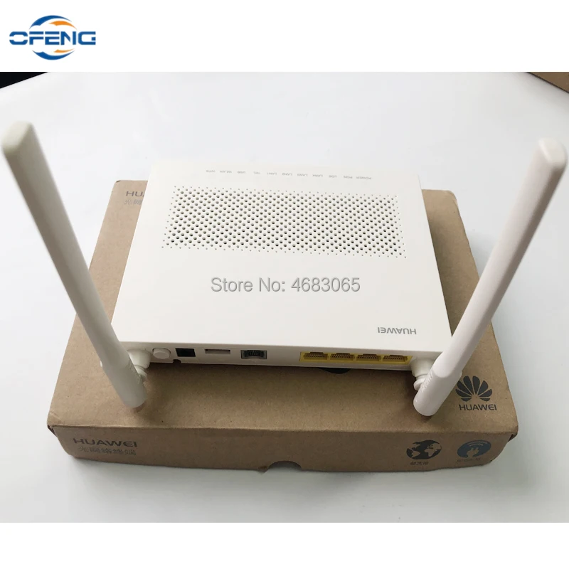 

100% оригинальный новый Huawei EG8141A5 GPON ONU ONT 5dBi английская прошивка 1GE + 3FE + 1TEL + USB + WIFI, такая же функция, как HG8546M