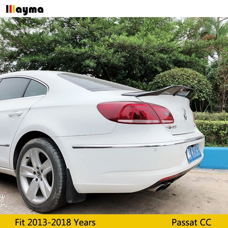 Стильный спойлер R для заднего багажника из углеродного волокна губа VW Passat CC 2013-2018