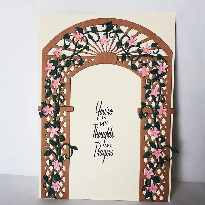 Ремесленный Металл резки штампы 2019 новый фон двери арки вырубной трафарет для DIY