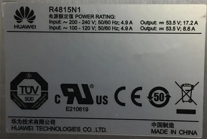 R4815n1 high efficiency rectifier rectificador 3000W for Huawei Power Module 53.5 v 50 Hz