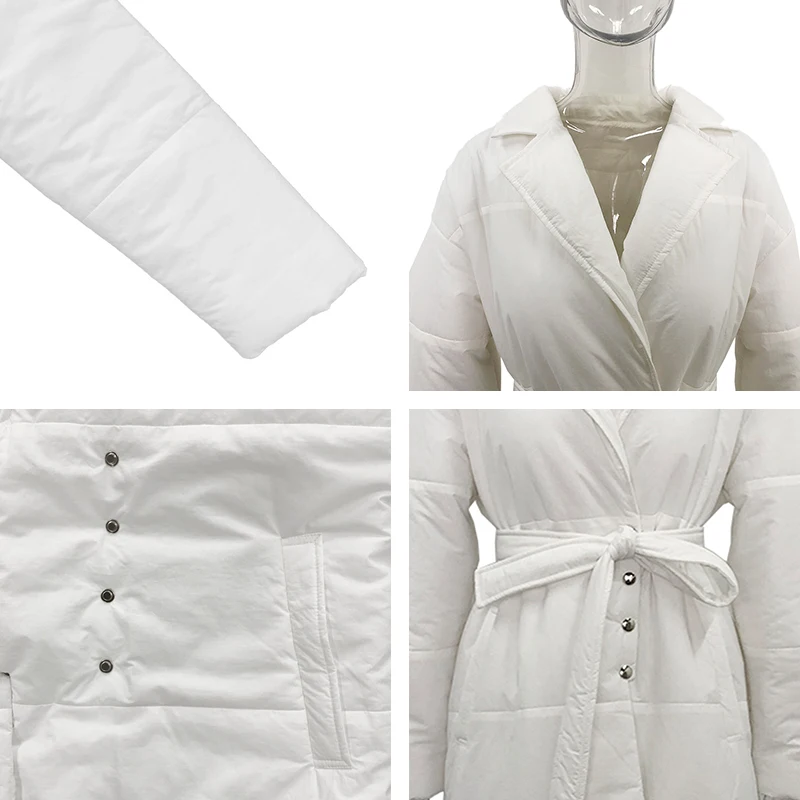 

Fandy Lokar Single Breasted Blazers Women Fashion Notched Tie Belt Jackets Women Elegant Pockets Long Sleeve Suits Female Ladies