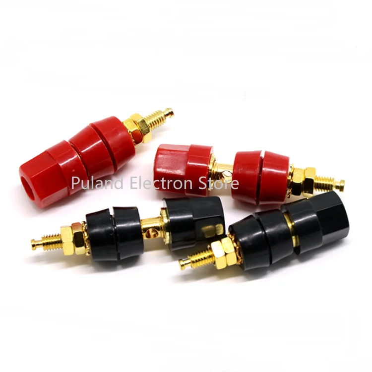 M5x50 4 мм провод связывающий пост медь банан розетка вилки усилитель мощности