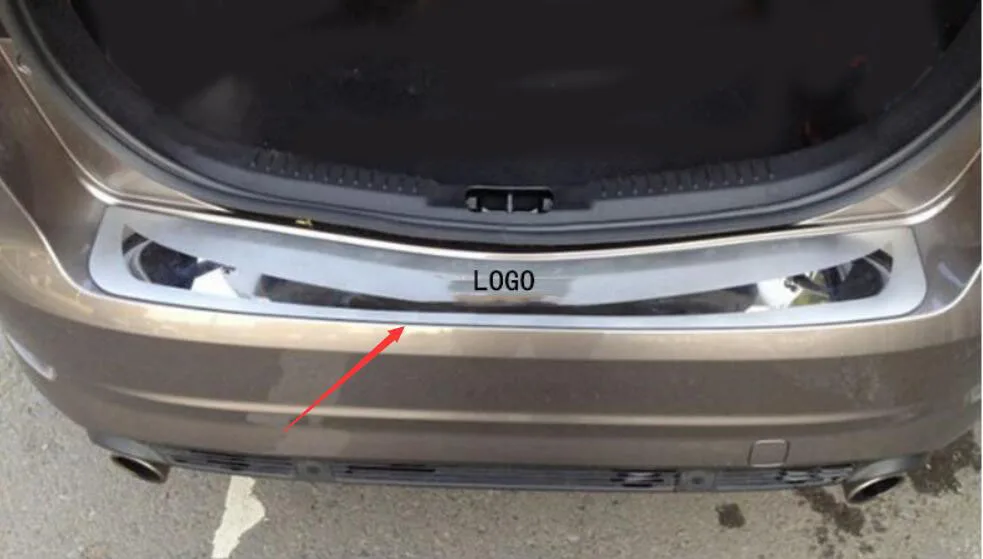 Подходит для Ford Mondeo нержавеющая сталь внутри и снаружи заднего бампера протектор