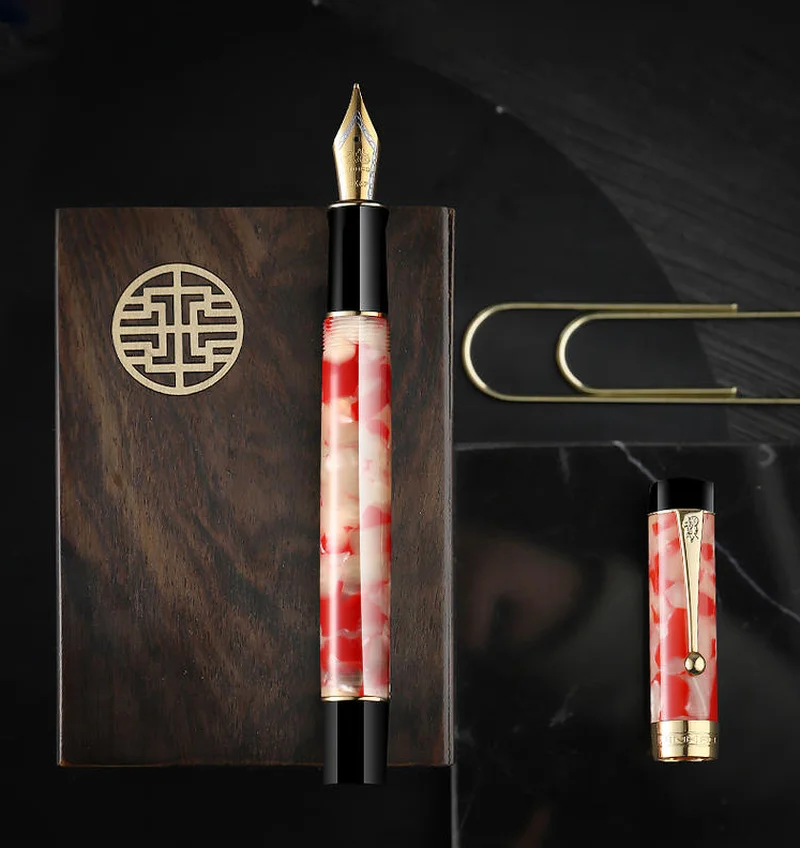 Jinhao 100 перьевая ручка Centennial полимерная чернильная Fine 0 6 мм Nib Конвертор